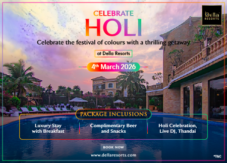 Celebrate Holi at Della Resorts